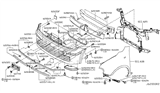 Diagram for 2011 Nissan Cube Grille - F2254-1A12A