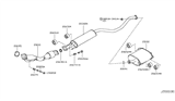 Diagram for 2013 Nissan Cube Muffler - 20300-1FC0A