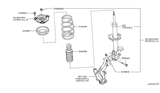 Diagram for 2011 Nissan Cube Bump Stop - 54050-AZ100