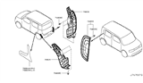 Diagram for 2009 Nissan Cube Wheelhouse - 78816-1FA0A