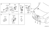 Diagram for 2009 Nissan Cube Air Bag Sensor - 98581-1EA0A