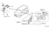 Diagram for 2011 Nissan Cube Car Mirror - 96321-1FC0C