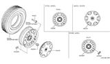 Diagram for Nissan Cube Spare Wheel - 40300-1FC0A