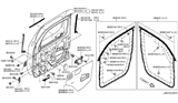 Diagram for Nissan Cube Door Seal - 80830-1FA0C