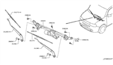 Diagram for Nissan Cube Windshield Wiper - 28886-1FE0A