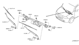 Diagram for 2009 Nissan Cube Wiper Arm - 28886-1FE0A