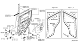 Diagram for Nissan Cube Door Moldings - 82820-1FA0A