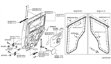 Diagram for 2009 Nissan Cube Door Moldings - 82820-1FA0A