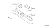 Diagram for 2009 Nissan Cube Center Console Base - 96910-1FC1A