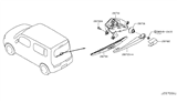 Diagram for Nissan Cube Wiper Motor - 28710-1FA0A