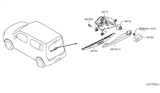 Diagram for 2012 Nissan Cube Wiper Motor - 28710-1FA0A