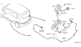 Diagram for Nissan Cube Fuel Door Release Cable - 78826-01L0A