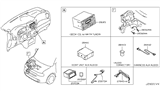 Diagram for 2014 Nissan Cube Antenna - 25975-1FU0A