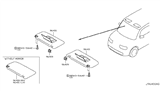 Diagram for 2009 Nissan Cube Sun Visor - 96401-1FC0A