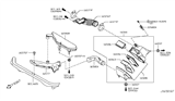 Diagram for 2011 Nissan Cube Air Duct - 16554-ED805