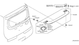 Diagram for 2012 Nissan Cube Spoiler - K6030-1A13H