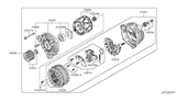 Diagram for 2013 Nissan Cube Alternator Case Kit - 23127-ED01A