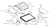 Diagram for 2009 Nissan Rogue Body Mount Hole Plug - 74816-JG01A