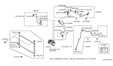 Diagram for 2016 Nissan Rogue A/C Hose - 92490-4CA0B