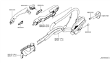 Diagram for 2016 Nissan Rogue Rear Passenger Door Handle Latch - 82501-4BA0B