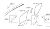 Diagram for 2017 Nissan Rogue Weather Strip - 76921-4CA1A