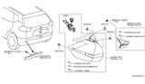Diagram for Nissan Bumper Reflector - 26560-6FV0A