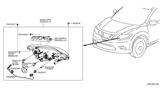 Diagram for Nissan Headlight - 26010-4BA0A
