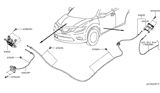 Diagram for 2015 Nissan Rogue Hood Latch - 65603-4BA0A