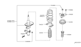 Diagram for 2017 Nissan Rogue Coil Springs - 54010-9TA0C