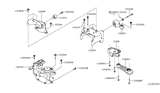 Diagram for Nissan Rogue Sport Engine Mount - 11360-4BA0B