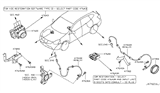 Diagram for 2019 Nissan Rogue ABS Control Module - 47660-7FW2B