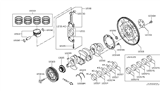 Diagram for 2014 Nissan Rogue Piston - A2010-3TU1A