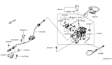 Diagram for 2014 Nissan Rogue Automatic Transmission Shifter - 34901-4BA1A