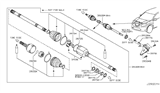 Diagram for 2015 Nissan Rogue CV Boot - C9241-4BA1A