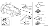 Diagram for 2019 Nissan Rogue Dome Light - 26430-7FW7A