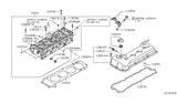 Diagram for 2012 Nissan Rogue Cylinder Head Bolts - 11056-AR002