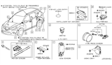 Diagram for 2020 Nissan Rogue Parking Assist Distance Sensor - 284K1-6FL3A