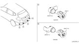 Diagram for 2019 Nissan Rogue Parking Assist Distance Sensor - 28438-7FM2C