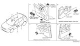 Diagram for Nissan Rogue Mirror Switch - 25570-6FR2A