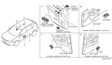 Diagram for 2018 Nissan Rogue Mirror Switch - 25570-6FR2A