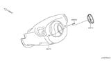 Diagram for 2017 Nissan Rogue Steering Column Cover - 48470-4BA0A