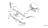 Diagram for 2014 Nissan Rogue Radiator Support - 62511-4BA0A