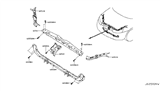 Diagram for 2019 Nissan Rogue Radiator Support - 62511-4BA0A