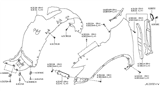 Diagram for 2014 Nissan Rogue Fender - 63100-4BA0A