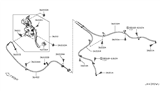 Diagram for 2014 Nissan Rogue Parking Brake Cable - 36530-4BA0A