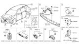Diagram for 2015 Nissan Rogue Car Key - 285E3-4CB6C