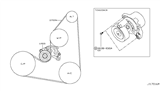 Diagram for Nissan Drive Belt - 11720-4BA0A