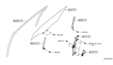 Diagram for 2020 Nissan Rogue Window Motor - 80731-4BA0A