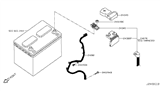 Diagram for Nissan Rogue Battery Cable - 24080-7FR0A