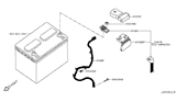 Diagram for 2016 Nissan Rogue Battery Cable - 24080-7FR0A